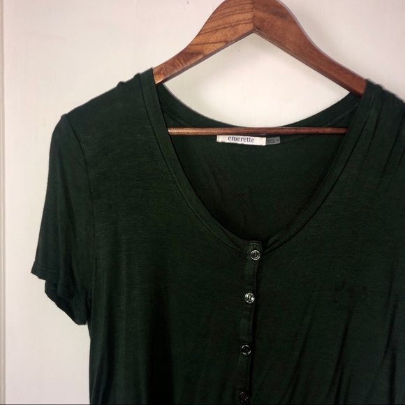 Olive Green Basic Tee - Picture 2 of 3